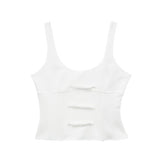 Lubintang New Bowknot Trim Sexy Halter Top Vest 2866536