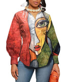 Lubintang Independent Station New Fashionable Printed Ladies' Long-Sleeved Shirts From Stock