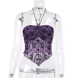 Lubintang Spring New Sexy Hot Girl Blouse Temperament Slim Hanging Neck Flocking Sling With Chest Vest Girl