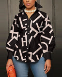 Lubintang Independent Station New Fashionable Printed Ladies' Long-Sleeved Shirts From Stock