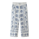 Lubintang New Embroidery Fashion Baggy Trousers Wide-Legged Pants 2731240