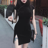 Lubintang New Slim, High-Waisted Cheongsam Dress, Improved Winter Skirt, Vintage Dress, Ladies' Skirt