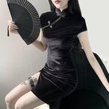 Lubintang New Slim, High-Waisted Cheongsam Dress, Improved Winter Skirt, Vintage Dress, Ladies' Skirt