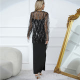 Lubintang New Autumn Clothes, Women's Sequins, Tassel Blouse, Halter Skirt, Two-Piece Set