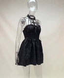 Lubintang Halloween Dress A New Winter Style Dress With A Cross Neck And A Dark Waist