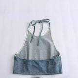 Lubintang New Spring Style Neckless Sleeveless Halter Top 1208892002