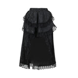 Lubintang Autumn New Trailing Waist Skirt Temperament Elegant Court Style Jacquard Spliced Blouse Girl