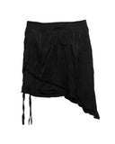 Lubintang Irregular Lace Up Skirt for Women Spring Sum Mer New All-match Skirts Y2k E-Girl High Waist Ruched Falda Sexy Mujer