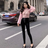 Lubintang Sweaters Pullover Sweater Women's Spring and Autumn Mesh Long Sleeve Splicing Knitwear Top Femme Chandails