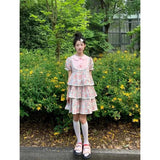 Lubintang Summer Patchwork Causal Women Dress All Match Short Sleeve Dresses Chic Fashion Peter Pan Collar Vestido De Mujer