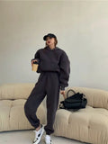 Lubintang Spring Women Hoodies Sweatshirt Tracksuit Fleece Cotton 2 Pieces Sets Female Pants Suits Wholesale