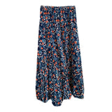 Lubintang Flower Print Pleated Skirt for Women Y2k E-Girl High Waist Faldas Mujer 2024 Summer Lazy Mid-length Loose Skirts