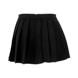 Lubintang Mini Skirt Women New Summer Black Fashion Zipper Partywear Casual Slim Pleated Skirt Elegant Versatile Sexy Female Skirt