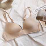 Lubintang Seamless Bras for Women Sexy Push Up Bra Gathered Bralette Simplicity Solid Wireless Lingerie Brasierres Para Mujer