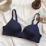 Lubintang Seamless Bras for Women Sexy Push Up Bra Gathered Bralette Simplicity Solid Wireless Lingerie Brasierres Para Mujer