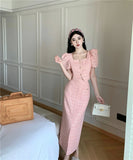 Lubintang High Quality French Small Fragrance Tweed Two Piece Sets Women Outfits Vintage Jacket Coat + Long Skirt 2 Piece Suits