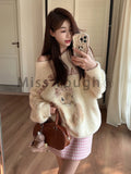 Lubintang Kawaii Knitted 2 Piece Set Women Casual Sweet Print Sweater + Plaid Skirt Suit Female Korean Fashion Vintage Cute Set New