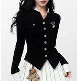 Lubintang Vintage Two Piece Set Women Japanese Short Blazer Coat+mini Skirt Suit Female Casual Korean Fashion Sexy Kawaii 2024