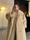 Lubintang Warm Long Faux Fur Overcoats Winter Imitate Mink Plush Chaquetas High Quality Women Coats Luxury Elegant Furry Jackets