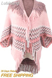 Lubintang Pullover Cloak Cape Bat Knitwear Diamond Inlaid Little Fragrant Sweater Irregular Coat Elegant Temperament Top