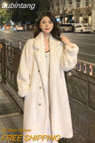 Lubintang Warm Long Faux Fur Overcoats Winter Imitate Mink Plush Chaquetas High Quality Women Coats Luxury Elegant Furry Jackets