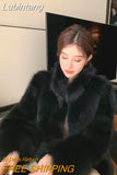 Lubintang Winter Faux Fox Fur Coats Thicken Warm Luxury Chaquetas Fashion Loose Soft Furry Jacket Vintage Elegant Short Pele Casaco